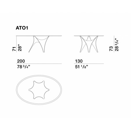 Molteni&C - Arc Glass Table