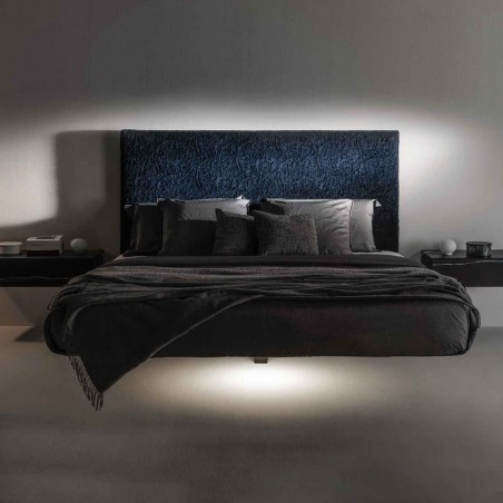 Lago - Lit Fluttua - Tête de Lit en Tissu