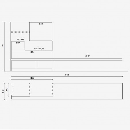 Molteni&C - 505 TV Stand