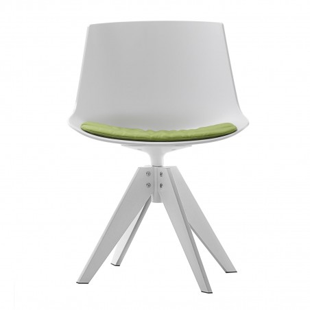 MDF Italia - Flow Chair - 4 gambe in acciaio