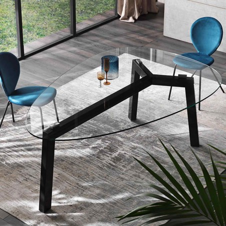 Riflessi - Table Treble Verre ou Ceramique