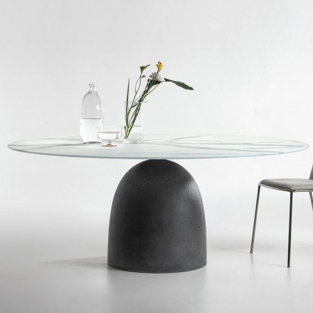 Lago - Table Janeiro Rond  XGlass