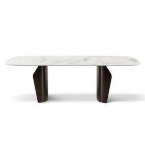 Bonaldo - Table Flame en Marbre L 280 x P 115 cm