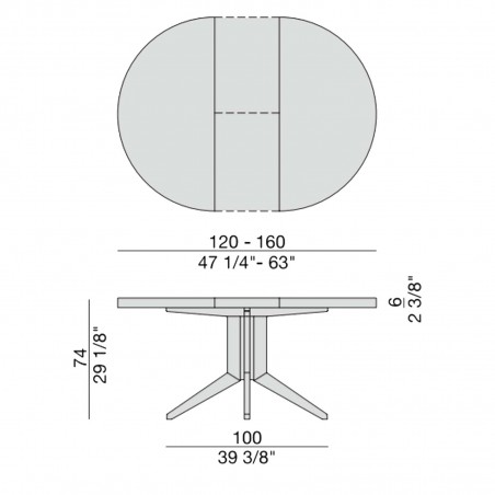 Porada - Table Bryant Extensible
