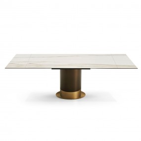 Eforma - Cilindro Tavolo Allungabile - Piano in Ceramica