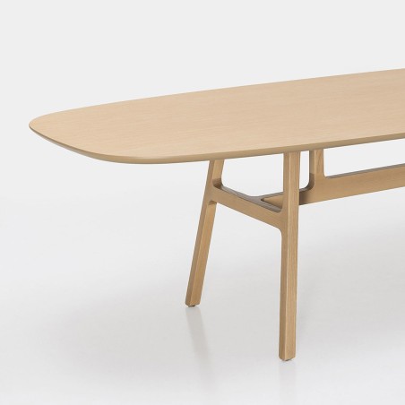 Kristalia - Bottega Table Ovale - Plateau en Bois