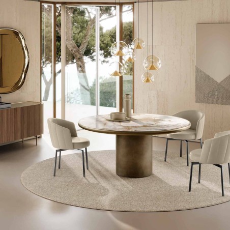 Eforma - Cilindro Tavolo Rotondo - Top Ceramica King