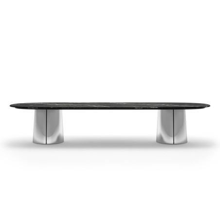 Molteni&C - Tavolo Mateo Ovale 2024 - Base Acciaio Lucido