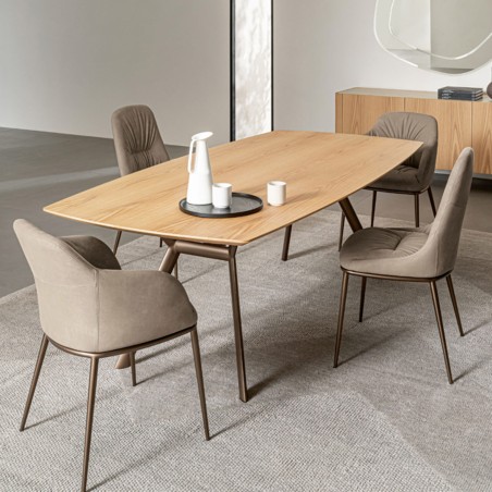 Riflessi - Paradise Fixed Table - Wood Top