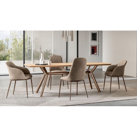 Riflessi - Paradise Fixed Table - Wood Top