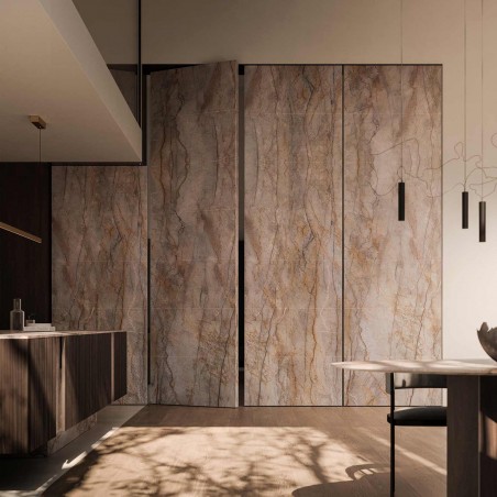 Modulnova - Vertical + Bilico Pietra + Glass Cucina