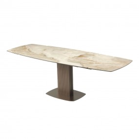 Riflessi - Sabino Table Extensible avec Base Onda