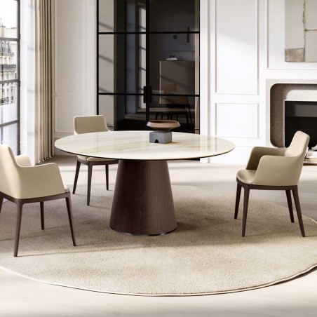 Eforma - Teo Table Plateau Céramique