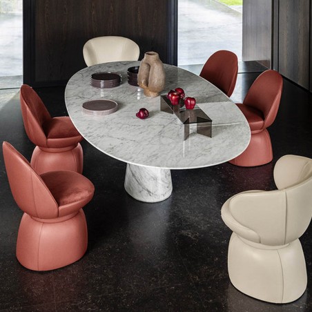 Poltrona Frau - Mesa Ellipse Tavolo Marmo