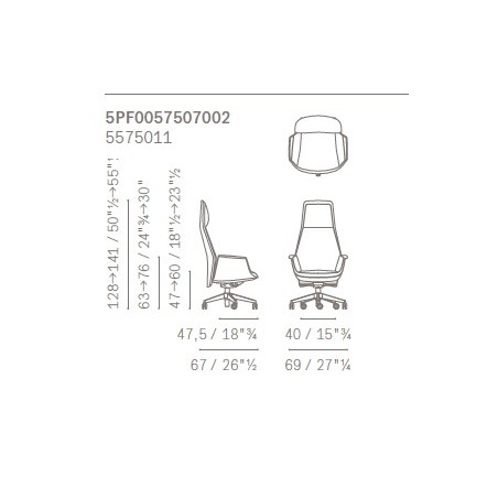 Poltrona Frau - Downtown Chaise President