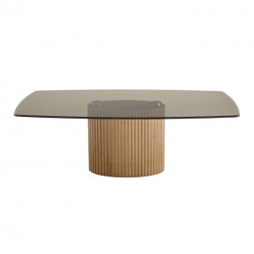 Riflessi - Enea Table avec Base en bois