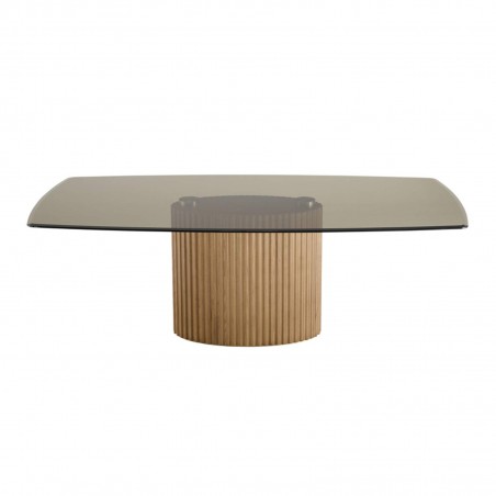 Riflessi - Enea Table with wood Base